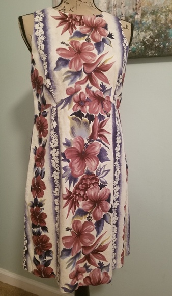 Vintage Hilo Hattie Hawaiian Midi Shift Dress - Picture 2 of 6